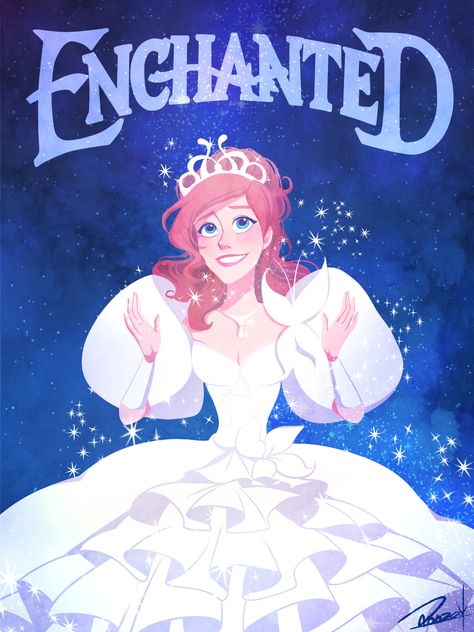 Enchanted Movie, Giselle Enchanted, Disney Enchanted, رعب نفسي, Princess Drawings, Film Disney, Pinturas Disney, Disney Aesthetic, Disney Princess Art