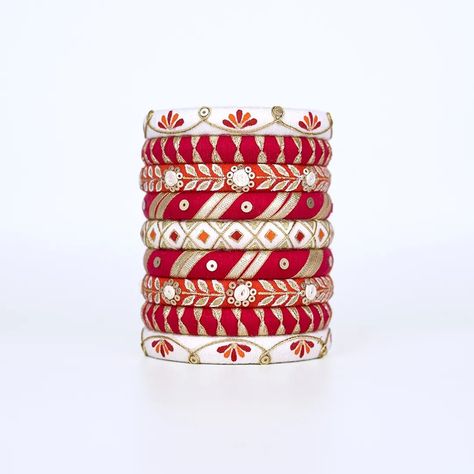 Calling on all brides for 2024/2025- want something unique to create everlasting memories on your special day? You have a vast range of gorgeous handmade bangles to choose from, OR go one step further and custom design your bespoke set with us @thebangle_boutique Fabric Bangles, Silk Thread Bangles Design, Fairy House Crafts, Thread Bangles Design, Unique Bangle, Fashionable Saree Blouse Designs, Flower Decorations Diy, Silk Thread Bangles, Colorful Rangoli Designs