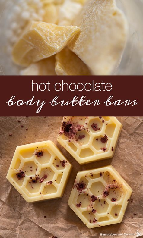 Honey Lotion Bars, Mango Body Butter Recipe Diy, Mango Butter Lotion, Chocolate Body Butter, Cocoa Body Butter, Kitchen Apothecary, Diy Lotions, Cocoa Butter Lotion, Lotion Bars Diy