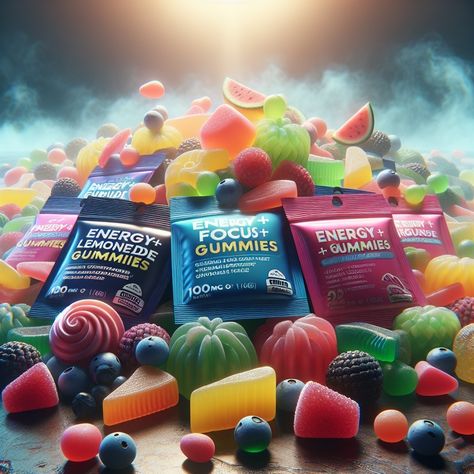 🌟🔥 Boost Your Day the Tasty Way with Energy + Focus Gummies! 🔥🌟 Struggling to keep up with your hectic schedule? Discover the Energy + Focus Gummy - the perfect on-the-go solution to stay energized and sharp! 🌈 Packed with natural caffeine from guarana & green tea, plus nootropics for enhanced brain function. Available in delicious flavors - Blue Raspberry Lemonade, Watermelon, and Fruit Punch. 🌿 Vegan-friendly and free from artificial additives, these gummies are all about clean, efficient ... Focus Gummies, Energy Gummies, Blue Raspberry Lemonade, Natural Caffeine, Raspberry Lemonade, Logo Art, Fruit Punch, Blue Raspberry, Brain Function