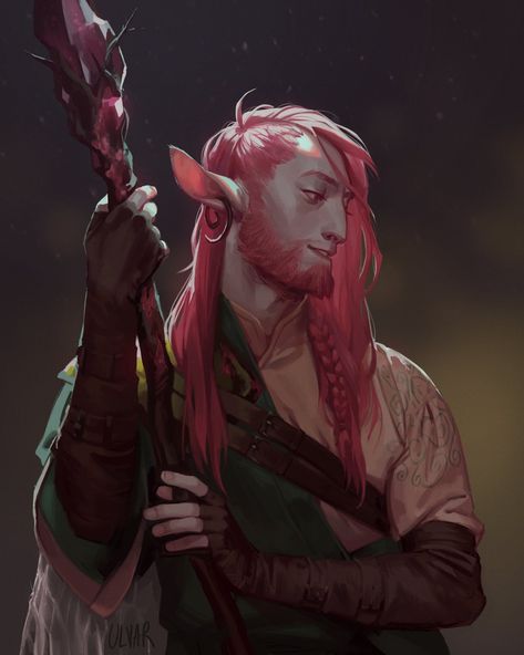 Firbolg Wizard, Firbolg Cleric, Firbolg Art, Firbolg Druid, Caduceus Clay, D D Character Ideas, Mighty Nein, Critical Role Fan Art, Male Character