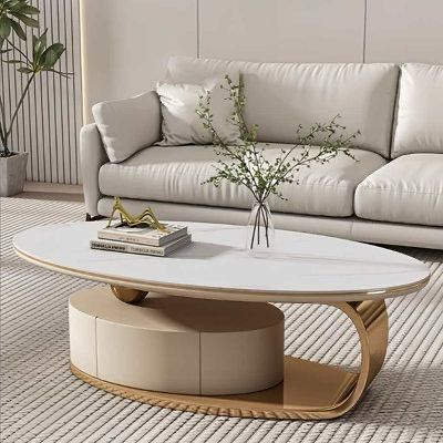 Modern centre tables Oval Coffee Table With Storage, Round Center Table Living Room, Center Table Living Room Modern, Center Table Ideas, Oval Centre Table, Modern Contemporary Coffee Table, Modern Luxury Sofa, Square Living Room Table, Modern Centre Table Designs