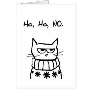 Angry Cat in a Christmas Sweater - Funny Cat Xmas Card Cat Christmas Cards, Christmas Jokes, Christmas Doodles, Christmas Card Art, Homemade Christmas Cards, Angry Cat, Watercolor Christmas Cards, Christmas Card Crafts, Navidad Diy