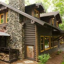 13 Most Artistic Log Cabin Exterior Paint Colors to Get Inspiration From – AprylAnn Cabin Exterior Paint Colors, Log Cabin Exterior Paint Colors, Rustic Cabin Exterior, Exterior Home Colors, Painted Log Cabin, White Exterior Paint Colors, Log Cabin Exterior, White Exterior Paint, Contemporary Cabin