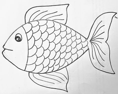 #easydrawing #fish Please subscribe my youtube channel ❤️ How To Draw A Fish Step By Step, Fish Outline Drawing, How To Draw A Fish, Drawing Ideas Easy Sketches, Simple Fish Drawing, Fish Drawing Simple, Fish Art Drawing, Fish Drawing Easy, Fish Drawing For Kids