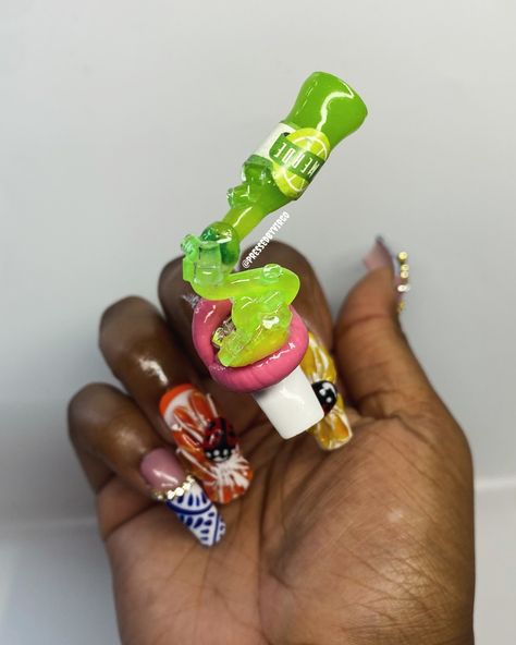 “Lime on the Rocks”🍋‍🟩🧊🍸 3d Scuplted set by ya fav nail lady @pressedbyvirgo 💅 Molding gel : @novoovo_nails located in my Amazon storefront Lip charm @hyperart.llc Tell me what should we do next ?? ⬇️ #explorepage#explorepage✨#3dnails#3dnailartdesign##hyperrealism#hypernails#nailtech#nailsnailsnails#naildesign#pressonnails#pressonnailset#pressonnailbusiness#viralnails#pressonnailslovers#nailaddict#pressedbyvirgo Amazon Storefront, Hyperrealism, On The Rocks, 3d Nails, Swag Nails, Store Fronts, The Rock, Tell Me, Molding