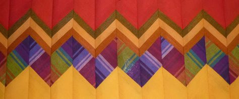 Seminole quilt tutorial - Kaffe Fasset fabrics Seminole Art, Native American Quilt Patterns, Zig Zag Quilt, Seminole Patchwork, Native American Quilt, Southwest Quilts, Kaffe Fassett Quilts, Row Quilt, Indian Quilt