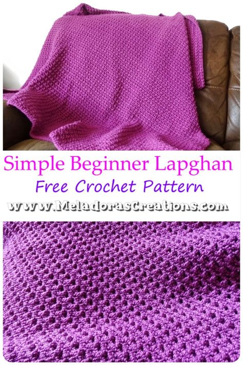 Fast And Easy Crochet Lap Blanket, Beginner Crochet Lap Blanket, Easy Crochet Lap Blanket For Beginners, Quick And Easy Crochet Projects Simple Afghan Patterns, Easy Lap Blanket Crochet Pattern Free, Easy Crochet Afghans Beginner, Lap Afghan Free Pattern, Free Crochet Patterns For Lapghans, Fast Afghan Crochet Pattern