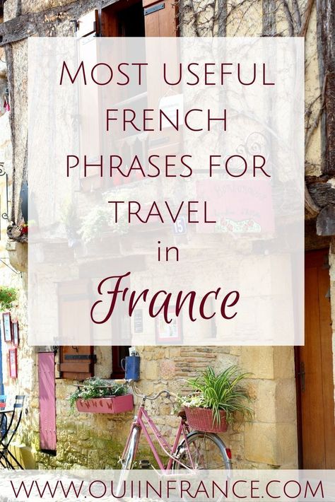 French Travel Phrases, Paris Trip Planning, Travel In France, Useful French Phrases, French Basics, Travel Phrases, Basic French, Basic French Words, French Travel