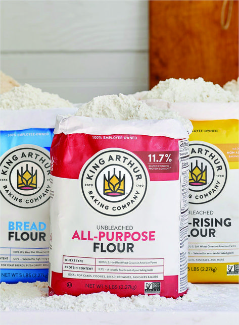 King Arthur Flour has updated its logo and packaging design Flour Packaging, King Arthur Baking, No Flour Cookies, Light Cakes, King Arthur Flour, Baking Company, Chip Cookie Recipe, Baking Project, Simply Recipes