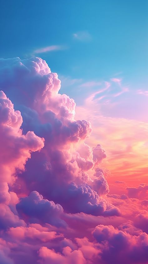 Night Sky Aesthetic Wallpaper Iphone, Sky Color Aesthetic, Gradient Wallpaper Iphone, Wallpaper Iphone Dark, Cloud Landscape, Pretty Clouds, Dreamy Clouds, Gradient Wallpaper, Clouds Aesthetic