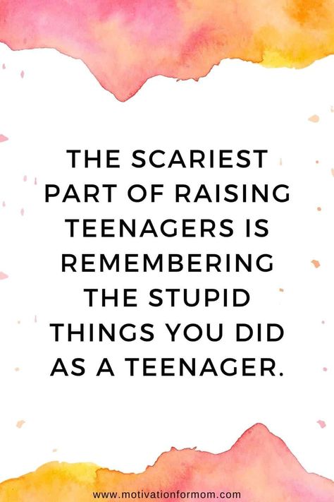 25 Greatest quotes about parenting teens! These parenting teenager quotes explain what it's like to have a teen at home perfectly! With some funny parenting quotes, and some bittersweet ones too! Raising Teenagers Quotes, Raising Teenager Quotes, Quotes About Parenting, Funny Parenting Quotes, Funny Teenager Quotes, Parenting Teenagers Quotes, Teenage Quotes, Greatest Quotes, Funny Parenting