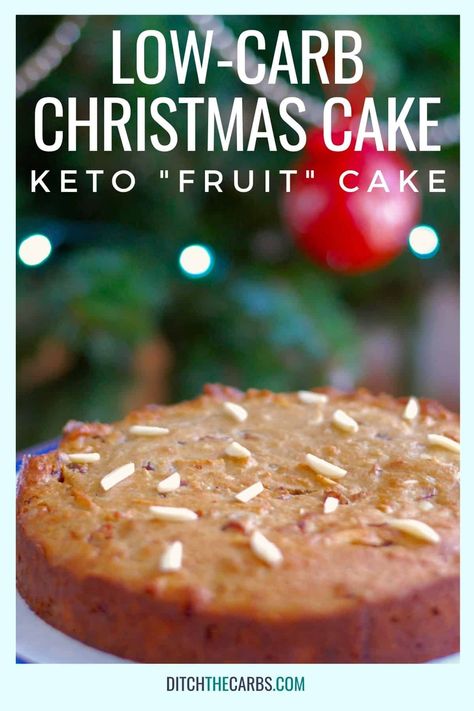 Xmas Cake Recipes, Low Carb Christmas, Keto Cakes, Dinner Recipes Healthy Low Carb, Ditch The Carbs, Raw Eggs, Keto Fruit, Homemade Eggnog, Low Carb Low Fat Recipes