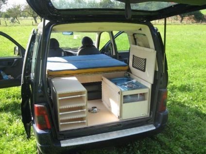 Berlingo Camper, Kangoo Camper, Minivan Camper Conversion, Suv Camper, Auto Camping, Minivan Camping, Slide In Camper, Conversion Van, Suv Camping