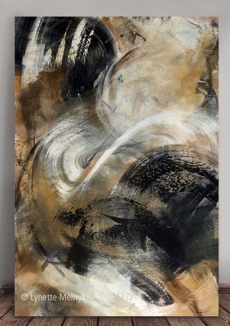 "Language Disguises Thought" is 24"x36" and wonderful for contemporary and transitional room decor or office interior. Luxurious swirls of metallic gold and bronze, with white and black acrylic painting in this modern abstract art on canvas. See my website for this painting and more. • painting by Lynette Melnyk #luxuryinterior #luxury #wallart Modern Abstract Painting Diy, Abstract Canvas Art Acrylics, Gold Abstract Painting, Gold Art Painting, Modern Art Paintings Abstract, Contemporary Abstract Painting, Modern Art Paintings, Contemporary Abstract Art, Beginner Painting