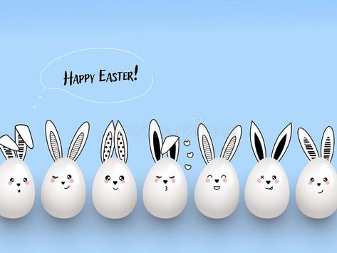 Easter Creative Ads, Background Bunny, Falling Background, Happy Easter Funny, Easter Funny, Cute Rabbits, Space Vector, Easter Happy, Lenten Season