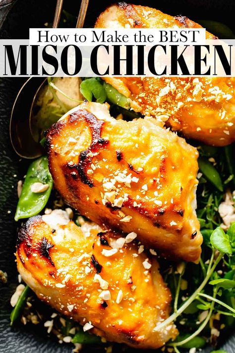 Ginger Miso Chicken, Miso Soup With Chicken, Recipes That Use Miso Paste, Honey Miso Chicken, Miso Garlic Chicken, Miso Marinade Chicken, Recipes With White Miso, Miso Recipes Chicken, Dark Miso Recipes