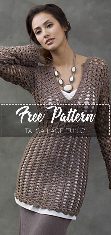 Tunic Pattern Free, Crochet Tunic Pattern, Cozy Crochet, Crochet Tunic, Shawl Patterns, Tunic Pattern, Blanket Patterns, Lace Tunic, Crochet Dress Pattern