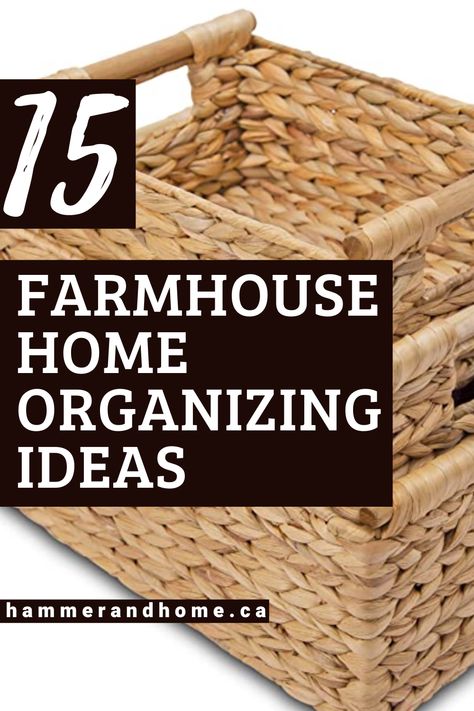 We love it when we can keep the house tidy and stay en pointe with our decor theme! We found 15 great storage & organization ideas for you, please check out our blog. #farmhouse #homedecor #homeorganization Basket Storage Ideas, Storage Organization Ideas, Farmhouse Basket, Farmhouse Storage, Decor Shopping, Kitchen Baskets, Organize Your Home, En Pointe, Modern Farmhouse Kitchens