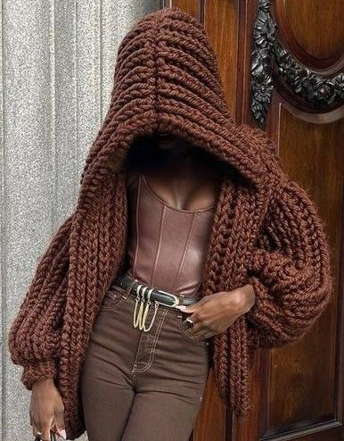 Crocheted Cardigan, Estilo Hippie, Crochet Clothing And Accessories, Crochet Fashion Patterns, Mode Casual, Knit Outfit, Knit Fashion, Mode Inspiration, Crochet Fashion