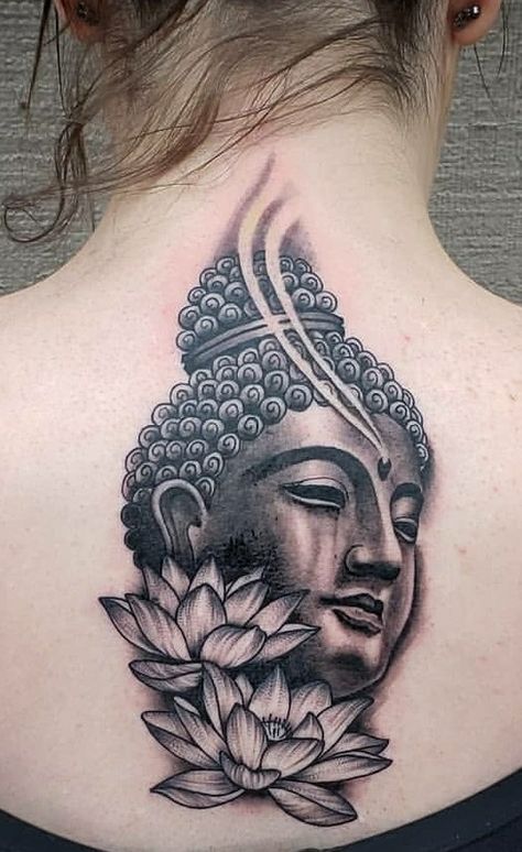 #Buddha Tattoo by Gage Cheesman Buddha Tattoo Sleeve, Buda Tattoo, Lotusblume Tattoo, Buddhist Tattoo, Buddha Tattoo Design, Polynesian Tattoos, Buddha Tattoos, Ganesha Tattoo, Marvel Tattoos