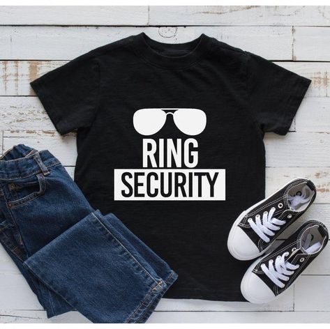 Funny Ring Bearer, Toddler Ring Bearer, Ring Bearer Shirt, Boys Ring, Kids Ring, Security Shirt, Flower Girl Shirts, Ring Security, Ring Bearer Gifts