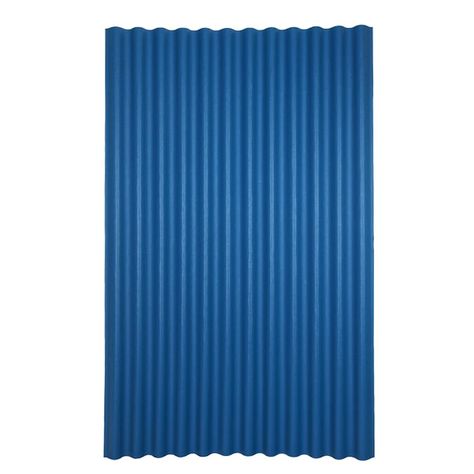 Ondura 4-ft x 6.58-ft Corrugated Blue Asphalt Roof Panel in the Roof Panels department at Lowes.com Corrugated Metal Fence, Corrugated Roof, Dormer Roof, Flush Door Design, Corrugated Metal Roof, Firewood Shed, Corrugated Roofing, Blue Roof, Asphalt Roof