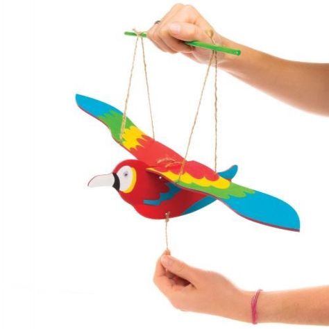 Flapping Bird, Wooden Puppet, Bird Mobile, Wood Toys Plans, Traditional Toys, Woodworking Toys, Flying Toys, Woodworking For Kids, Kids Wooden Toys