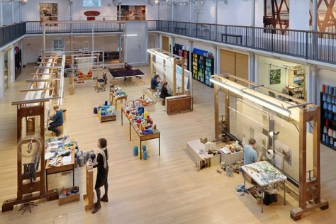 Discover more details about Dovecot Studios including opening times, photos and more. Weave Tapestry, Workshop Architecture, Dream Studio, Creative Workshop, Weaving Textiles, Weaving Projects, Weaving Patterns, Studio Space, Loom Weaving