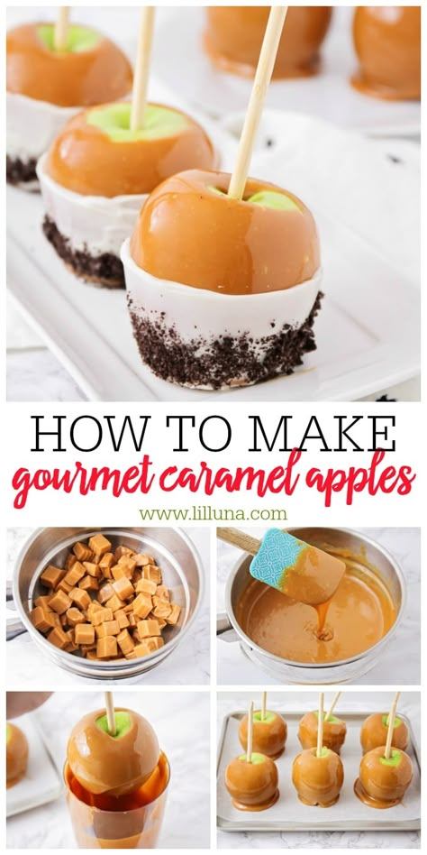 Best Caramel Apples, Caramel Apple Kits, Homemade Caramel Apples, Carnival Foods, Gourmet Candy Apples, Apple Treats, Gourmet Caramel Apples, Candy Apple Recipe, Caramel Apples Homemade