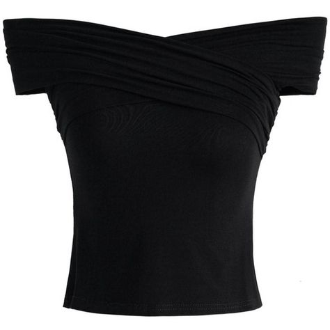 Chicwish Bravo Black Wrap Top ($34) ❤ liked on Polyvore featuring tops, shirts, crop tops, black, blusas, crop top, shirt crop top, shirt tops, wrap shirt and cold shoulder shirt Cut Out Shoulder Top, Black Wrap Top, Open Shoulder Top, Cold Shoulder Tops, Cold Shoulder Shirt, Black Wrap, Wrap Crop Tops, Shirts Black, Wrap Shirt