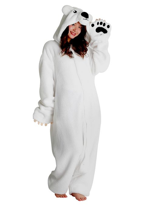 SAZAC Polar Bear Kigurumi Costume ** Learn more at the photo web link. (This is an affiliate link). Reindeer Onesie, Morning Outfit, Bear Onesie, Cute Onesies, Bear Costume, Cute Pajama Sets, Normal Clothes, Pajamas Comfy, Cute Lazy Outfits