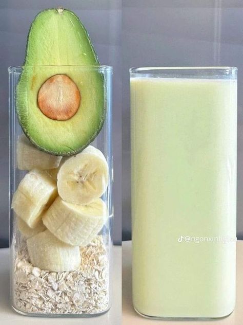 Oats Smoothie Recipes, Oat Smoothie, Avocado Banana, Japanese Recipes, Banana Oats, Smoothie Recipe, Diet Tips, Almond Milk, Japanese Food