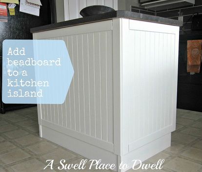 adding beadboard to a kitchen island, painting, woodworking projects Island Beadboard, Beadboard Kitchen Island, Kitchen Island Update, Kitchen Island Upgrade, Island Upgrade, Gel Stain Furniture, Easy Diy Kitchen Remodel, Wood Dressers Makeover, Vintage Lake House