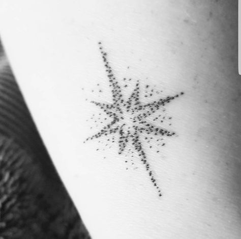 Friends are like the North Star - in a changing world they are always constant and you can always look to them when you lose your way. #bfftats #tattoo Dot Work Star Tattoo, Negative Space Star Tattoo, Polaris Star Tattoo, Polaris Tattoo, North Star Tattoos, Small Dope Tattoos, Bff Tats, Watercolor Tattoo Tree, Element Tattoo