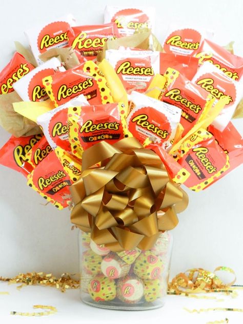 Peanut Butter Cup, Reeses Peanut Butter, Chocolate Bouquet, Candy Bouquet, Chocolates, Sweet Tooth, Peanut Butter, Peanut, Butter