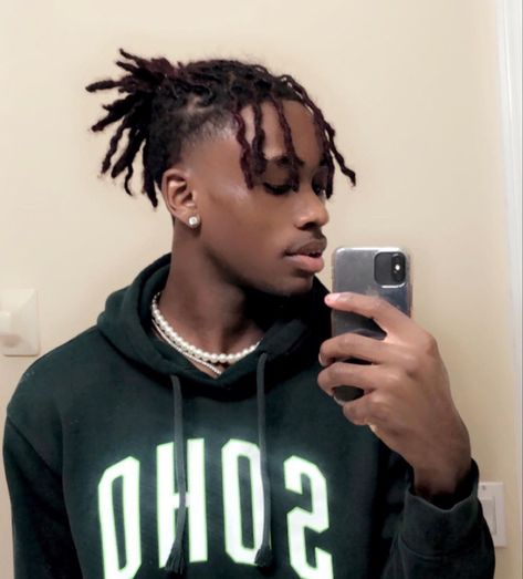 Black Guy Hairstyles Dreads, Dreads Ideas Men, Types Of Braids For Men, Faux Locs Men Short, Dreaded Hairstyles For Men, Twists Men Hair Black Man, Hightop Locs Style Men, Black Male Hairstyles Twists, Afro Men Hairstyles