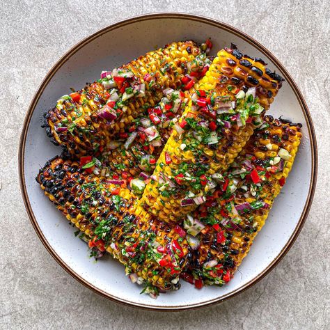 You’ll also love Chilli Lime Butter Corn on the Cob Chimichurri Chicken Chimichurri Ribs Grilled Garlic & Lemon Poussin Easy Lunchbox Ideas, Corn On The Cob Recipe, Lemon Chicken Thighs, Chimichurri Chicken, Easy Lunchbox, Grilled Corn On The Cob, Easy Flatbread, Lime Butter, Grill Ideas