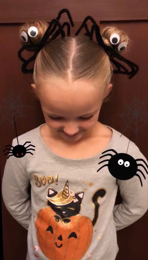 Crazy Hair For Kids, Pumpkin Hair, Halloween Hairstyles, Easter Hairstyles For Kids, Wacky Hair Days, Crazy Hair Day, Wacky Hair, Crazy Hair Day At School, Easter Hair Bow