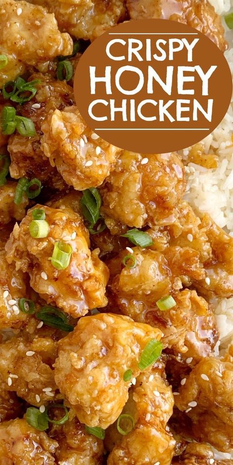 Crispy Honey Chicken, Chicken Honey, Resep Diet, Honey Chicken, Yummy Chicken Recipes, Recipe Chicken, Best Chicken Recipes, Chicken Dishes Recipes, Alfredo Sauce