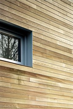 detail Modern Window Trim, Window Reveal, Siding Options, Wooden Facade, House Cladding, Window Detail, Window Trim Exterior, Wood Cladding, House Studio