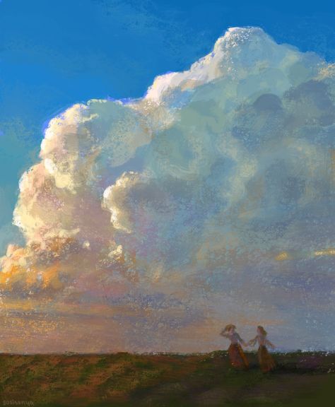 beutiful sky and two girls running away together Sapphic Art Painting, Sapphic Art Abstract, Love Core Painting, Sapphic Aesthetic Vintage, Cute Sapphic Aesthetic, Subtle Sapphic Art, Lesbian Asthetic Paintings, Cottagecore Sapphic, Sapphic Art Wallpaper