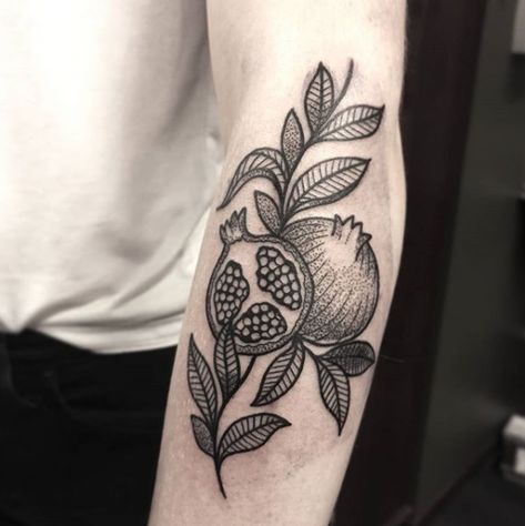 Small Strawberry Tattoo, Ctrl Tattoo, Persephone Tattoo, Pomegranate Tattoo, Deep Tattoo, Strawberry Tattoo, Fruit Tattoo, Branch Tattoo, Greek Tattoos