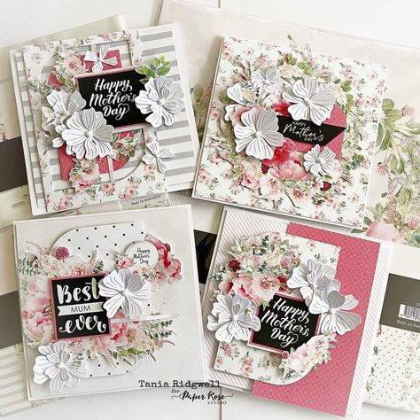 Dance Cards, Aus Day, Studio Cards, Rose Online, Paper Rose, Square Card, Floral Theme, Scrapbook Embellishments, Paper Roses