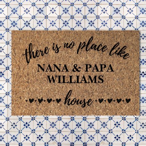 Grandkids Make Life Grand, Cute Door Mats, Welcome Home Gifts, Creative Gifts For Boyfriend, Personalized Door Mats, Welcome Door Mats, Area Rug Runners, Gifts For Grandparents, Welcome Gifts