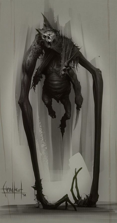 Nightmare Dark Creatures, Creepy Monster, Creation Art, 다크 판타지, Monster Concept Art, Fantasy Monster, Creepy Art, Monster Design, Creature Concept Art