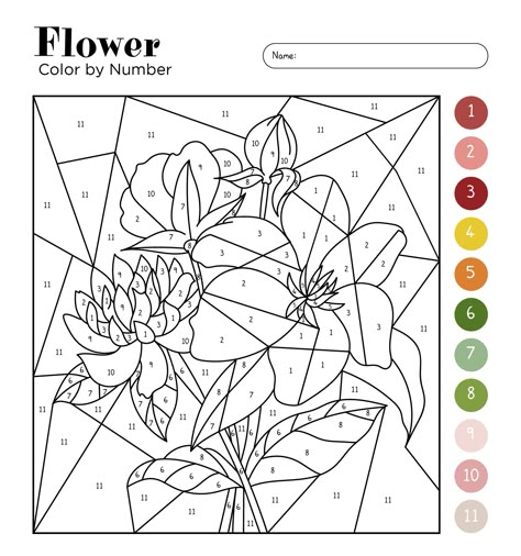 Printable Painting Templates For Adults, Paint By Number Ipad, Paint Templates Free Printable, Paint By Number Printable Templates Easy, Number Painting Printable, Free Paint By Number Printable, Paint By Number Template, Simple Paint By Number, Color By Number Flowers