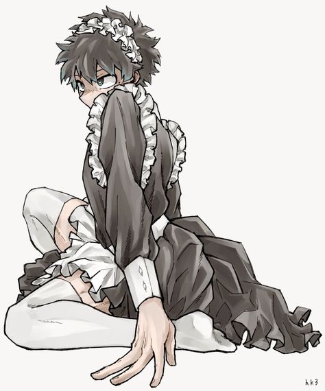 @ hk3_mha #deku #dekufanart #izukumidoriya #mha #mhafanart #myheroacademia Deku Body Pillow, Deku Maid Dress, Deku In A Maid Outfit, Pregnant Izuku, Genderbent Deku, Deku Maid, Deku Pregnant, Deku Hair, Bottom Deku