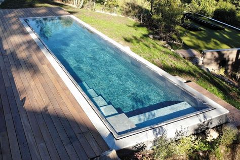 Pool designs & pool models - Delfin Wellness Kleiner Pool Design, Mini Pool, Cool Pools, Small Gardens, Pool Designs, Outdoor Pool, Pool, Models, Collage