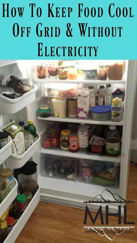 Emergency Preparedness Food, Off Grid Homestead, Off Grid Survival, Doomsday Prepping, Emergency Preparedness Kit, Emergency Preparation, Survival Life Hacks, Fridge Storage, Survival Techniques